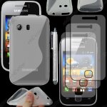 Ebeststar � pour samsung galaxy y s5360 - housse etui coque silicone gel motif s - line protection souple ...