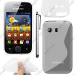 Ebeststar ® pour samsung galaxy y s5360 - housse etui coque silicone gel motif s - line protection souple ...