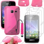 Ebeststar ® pour samsung wave y s5380 - housse etui coque silicone gel motif s - line protection souple ...