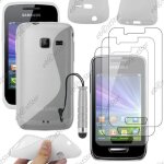 Ebeststar ® pour samsung wave y s5380 - housse etui coque silicone gel motif s - line protection souple ...
