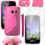 Ebeststar  pour samsung wave y s5380 - housse etui coque silicone gel motif s - line protection souple ...