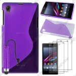 Ebeststar ® pour sony xperia z1 l39h, sony c6906 - housse etui coque silicone gel motif s - line protection ...