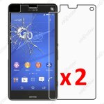 Ebeststar ® pour sony xperia z3 compact - lot x2 film protection ecran verre tremp� anti casse anti ...