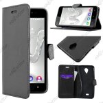 Ebeststar ® pour wiko freddy - housse coque etui portefeuille support folio simi cuir, couleur noir ...