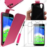Ebeststar ® pour wiko rainbow jam 4g - housse coque etui simili cuir � rabat vertical + mini stylet ...