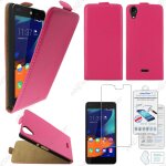 Ebeststar ® pour wiko rainbow lite 4g etui en pu cuir clapet ultra fine housse coque, couleur rose + ...