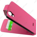 Ebeststar ® pour wiko rainbow lite 4g housse simili cuir a clapet coque etui, couleur rose + 1 film ...