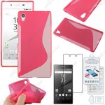 Ebeststar� film verre tremp� + etui housse coque s - line silicone protection en gel pour sony xperia ...