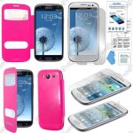 Ebeststar� film verre tremp� + housse pochette protection coque etui type s - view pour samsung galaxy ...