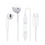 Ecouteurs casque usb - c phonecare pour apple iphone 16e - blanc Ecouteurs casque usb - c phonecare pour apple iphone 16e - blanc
