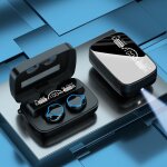 Ecouteurs sans fil bluetooth v5. 1, oreillettes de sport stéréo, étanches, avec étui de charge miroir, ... Ecouteurs sans fil bluetooth v5. 1, oreillettes de sport stéréo, étanches, avec étui de charge miroir, ...