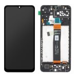 Ecran complet officiel pour samsung galaxy a04s vitre tactile et ch�ssis noir