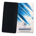 Ecran complet sur chassis pour samsung galaxy s10 sm - g973f noir telephone portable - visiodirect -