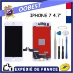 Ecran iphone 7 lcd blanc 4. 7 + vitre tactile chassis (envoie sous 24h de fr)