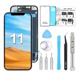 Ecran lcd complet pour iphone 11 - vitre assembl�s tactile + ecran lcd + etui + outils + joint etanche ...