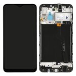 Ecran lcd pour noir samsung galaxy a10 - 2019 / a105 + cadre vitre tactile