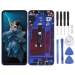 Ecran lcd oem pour assemblage complet de num�riseur huawei honor 20 / nova 5t avec cadre - bleu fant�me ...
