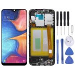 Ecran lcd pour samsung galaxy a20e sm - a202 avec assemblage complet de num�riseur avec cadre