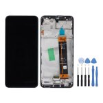 Ecran lcd + vitre tactile avec chssis pour samsung galaxy a23 5g a236 noir + outils