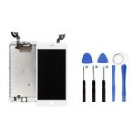 Ecran lcd et vitre tactile - iphone 6s plus blanc + verrre tremp� + outils
