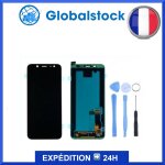 Ecran lcd + vitre tactile pour samsung a6 + 2018 (a605fn) noir