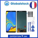 Ecran lcd + vitre tactile pour samsung galaxy a9 2018 noir (a920f) oled + outils