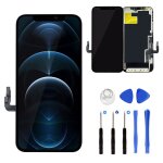 Ecran lcd + vitre tactile sur chassis pour iphone 12 / iphone 12 pro + outils - [miyi]