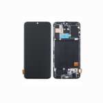 Ecran lcd + vitre tactile sur chssis pour samsung galaxy a40 (a405f) tft noir + outils
