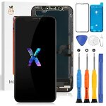 Ecran de rechange pour iphone x - ecran lcd tactile de rechange pour iphone x - kit d'assemblage de panneau ...