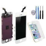 Ecran tactile + lcd iphone 5s blanc + film de protection