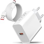 Elvorix - 67w turbo chargeur rapide avec c�ble pour xiaomi 15 ultra / 15 pro / 14t 14c 13t 12t 14 13 ...