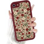 Elvorix - coque pour iphone 8 / 7 / se 2020 / se 2022 4, 7 , aesthetic fleurs motif etui filles femmes ...
