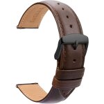 Ersan - montres bracelets cuir 20mm - remplaable souple marron a dgagement rapide - bracelet de montre ...