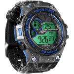 Ersan - montre bracelet hommes garon de natation 100m rsistant a l'eau montre plonge avec fonctions ...