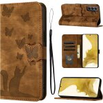 Ershi - coque samsung galaxy s22 matriau en cuir pu de qualit suprieure coque samsung s22 avec fentes ...