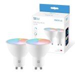 Ershi - - pack 2 ampoules led intelligentes wifi gu10 5w (equivalent 40w) rgb + cct, intensit rglable, ...