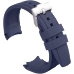 Eryi - bracelet de montre pour montre moonswatch, bracelet incurv en silicone souple pour montre omega ...