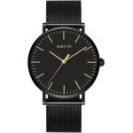 Eryi - montre pour dames homme ultra mince quartz minimaliste etanche bracelet maille acier inoxydable ... Eryi - montre pour dames homme ultra mince quartz minimaliste etanche bracelet maille acier inoxydable ...