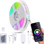 Eryi - ruban led connect, 5m, smart led stripe, rglable via app, smartphone contrle, contrle vocal, ...