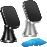 Eryi - support t�l�phone voiture magn�tique, lot de 2 porte t�l�phone voiture aimant�, rotation 360 attache ...