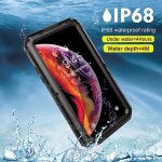 Etanche etui pour iphone se 2020 / 2022 etanche construit ip68 etanche plein mtal corps complet lourd ...