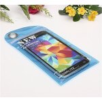 Etjeco etui housse etanche waterproof bleu pour t�l�phone portable smartphone