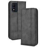 Etui pour alcatel 1b 2022 fermeture magnétique cuir pu portefeuille - noir Etui pour alcatel 1b 2022 fermeture magnétique cuir pu portefeuille - noir