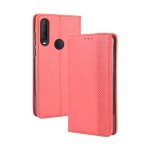 Etui pour alcatel 3l 2020 fermeture magnétique portefeuille cuir pu - rouge Etui pour alcatel 3l 2020 fermeture magnétique portefeuille cuir pu - rouge