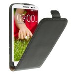 Etui a clapet similicuir noir fermeture aimant lg g2 mini