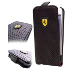 Etui coque ferrari new challenge cuir noir perfor� iphone 5s fechfpflp5
