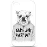 Etui coque housse design iphone 4 / 4sen silicone gel protection arrière - balasz solti (same shit) Etui coque housse design iphone 4 / 4sen silicone gel protection arrière - balasz solti (same shit)