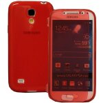 Etui coque housse pour samsung galaxy s4 mini coque silicone gel livre rabat couleur rouge