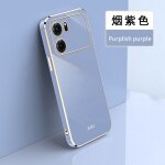 Etui coque pour opppo k10 pro solid color straight edge plating anti - fall soft silicone all - inclusive ...