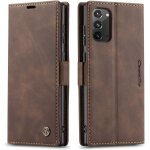 Etui coque pour samsung galaxy note 20, portefeuille fentes cartes housse antichoc cuir pu vintage portefeuill ...